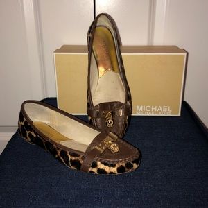 Michael Kors Hamilton Moc Printed Haircalf/Leather